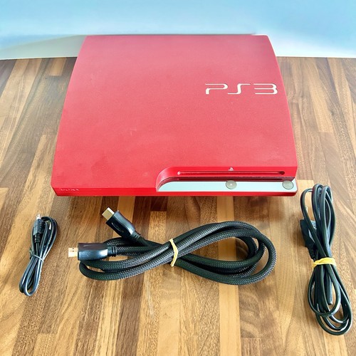 Console ps3 slim - console, rossa