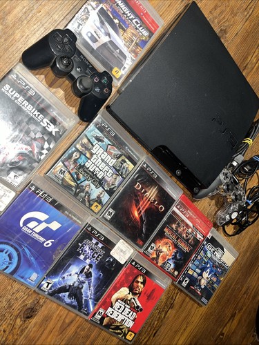 Sony playstation slim black - sony,